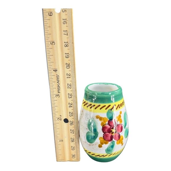 Italian Art Pottery Bud Vase Hand Made Ceramic Vase Signed A Stefano M Carujo - Picture 8 of 10